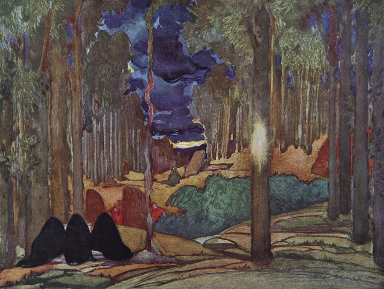 تصميم المسرح لمسرحية استشهاد القديس سيباستيان بواسطة غابرييل دانوزيو ، 1922 بواسطة ليون باكست