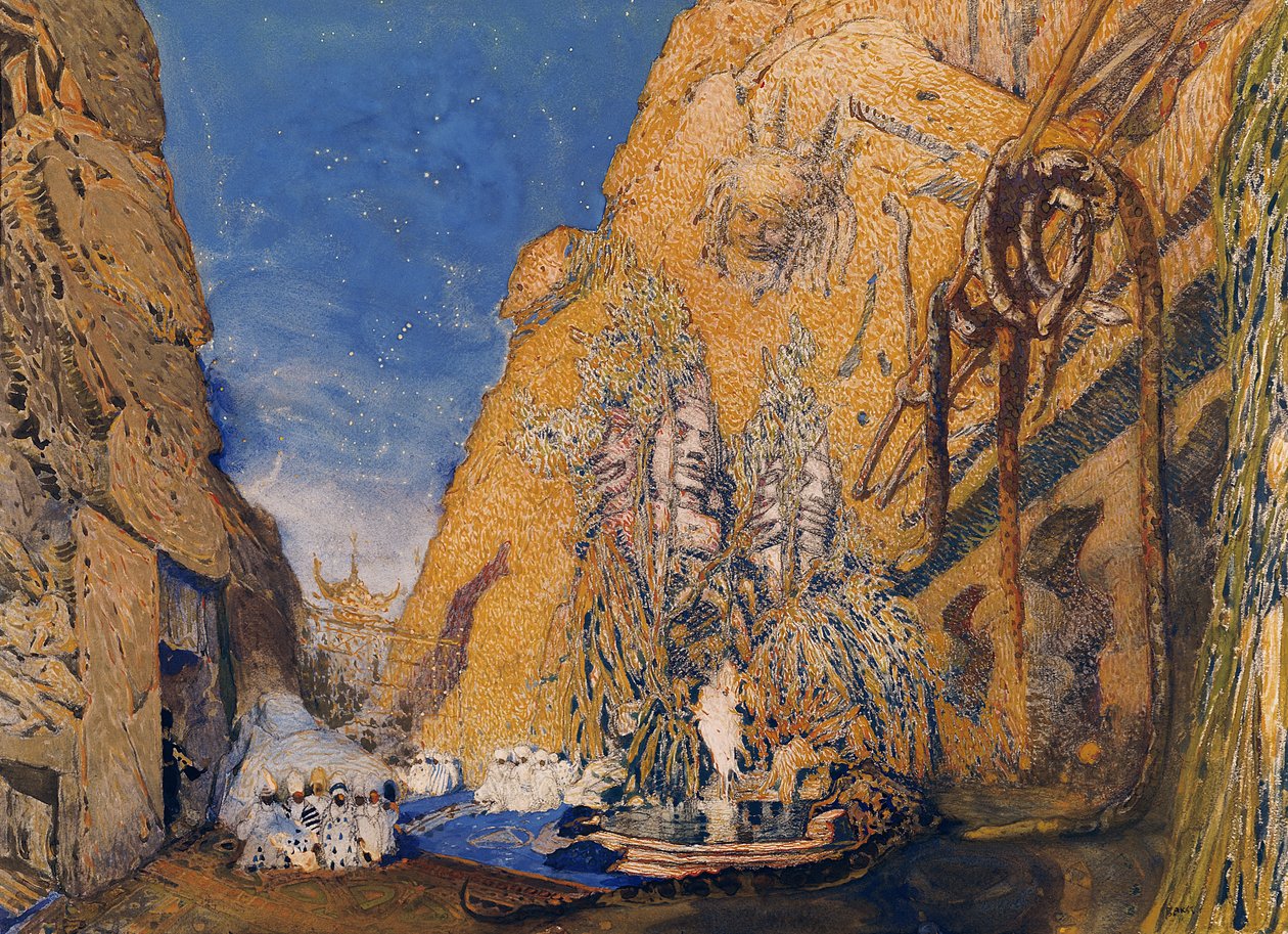 مجموعة المسرح لـ "Dieu Bleu" ، بقلم رينالدو هان (1845-1947) 1911 بواسطة ليون باكست