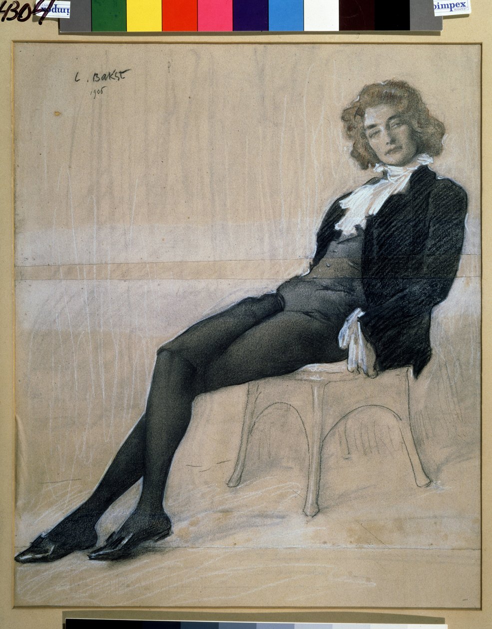 صورة للكاتب زينايدا جيبيوس (1869-1945). (طباشير متفائل) بواسطة ليون باكست