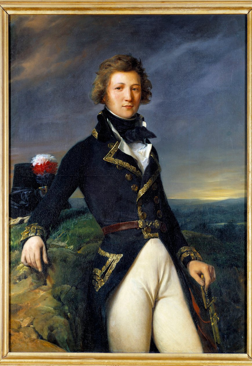 صورة لويس فيليب دورلينز (1773-1850) ، دوق شارتر (الذي أصبح ملك فرنسا لويس فيليب الأول) لوحة ليون كوجنيت (1794-1880) 1792 صن. 1،35x0،95 م بواسطة ليون كوجنيت