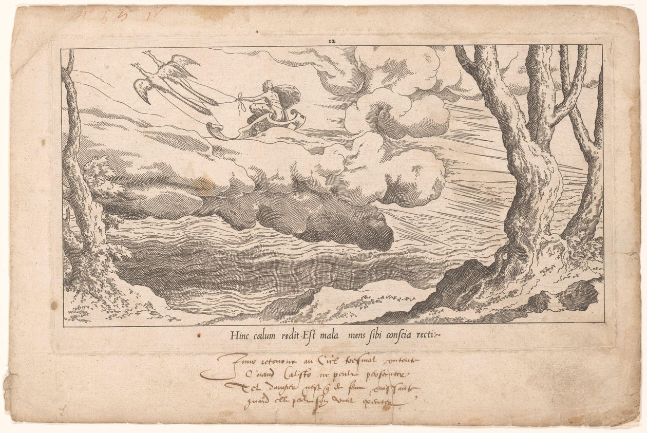 عادت جونو في عربتها إلى أوليمبوس Le Fable de Calisto (عنوان المسلسل) أسطورة كاليستو (عنوان المسلسل) بواسطة ليون دافينت