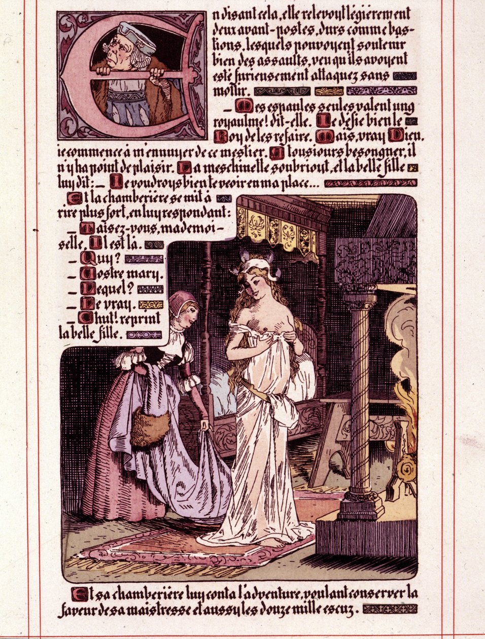 رسم توضيحي لرواية Honore de Balzac "La Mye du Roy" بقلم ليون ليبيجو (1863-1944) بواسطة ليون ليبيجو