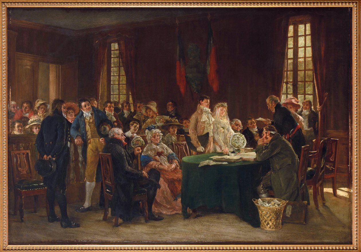 الزواج خلال الإمبراطورية الأولى ، بقلم Dansaert ، Leon Marie Constant بواسطة ليون ماري كونستانت Dansaert