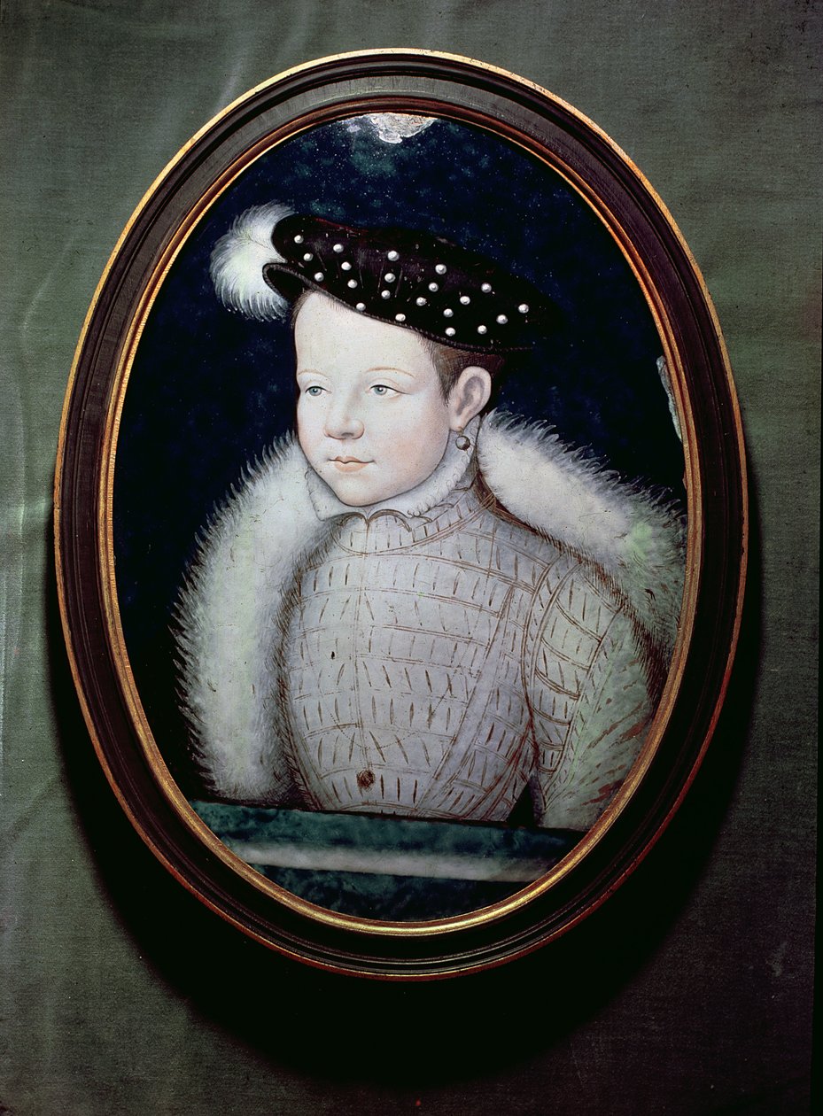 صورة لفرانسيس الثاني (1544-1560) مثل دوفين الفرنسي ، c.1560 (زيت على مينا) بواسطة ليونارد ليموزين