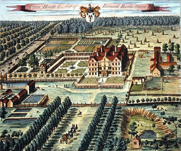 الثيران هيث نقش بواسطة يوهانس كيب (1652-1722) (نقش) بواسطة ليونارد (بعد) كنيف