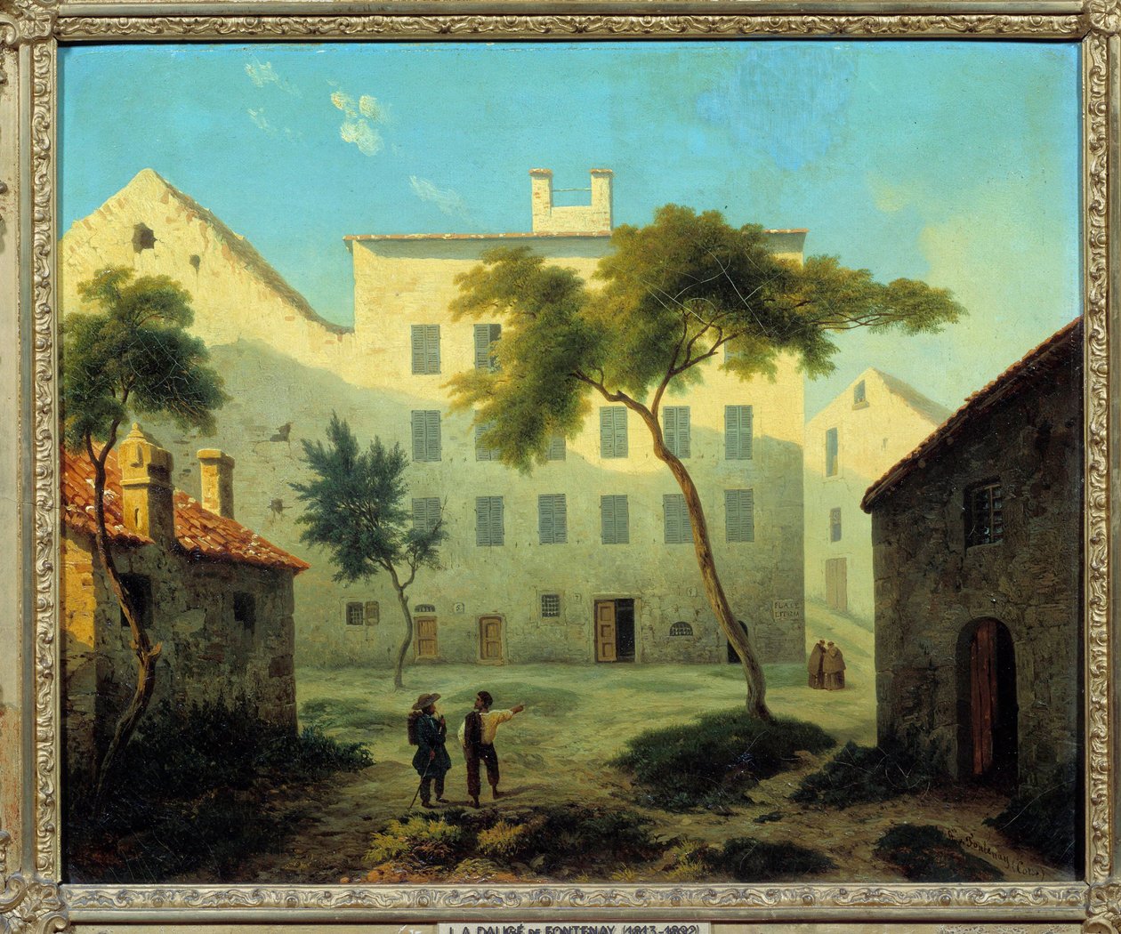 منظر لمكان ولادة نابليون بونابرت (1769-1821) لوحة أجاكسيو إن كورسيكا رسمها ليونارد داليج دي فونتيناي (1813-1892) 1849 صن. 0،38x0،46 م متحف قصر مالميزون بواسطة ليونارد أليكسيس داليج دي فونتيناي