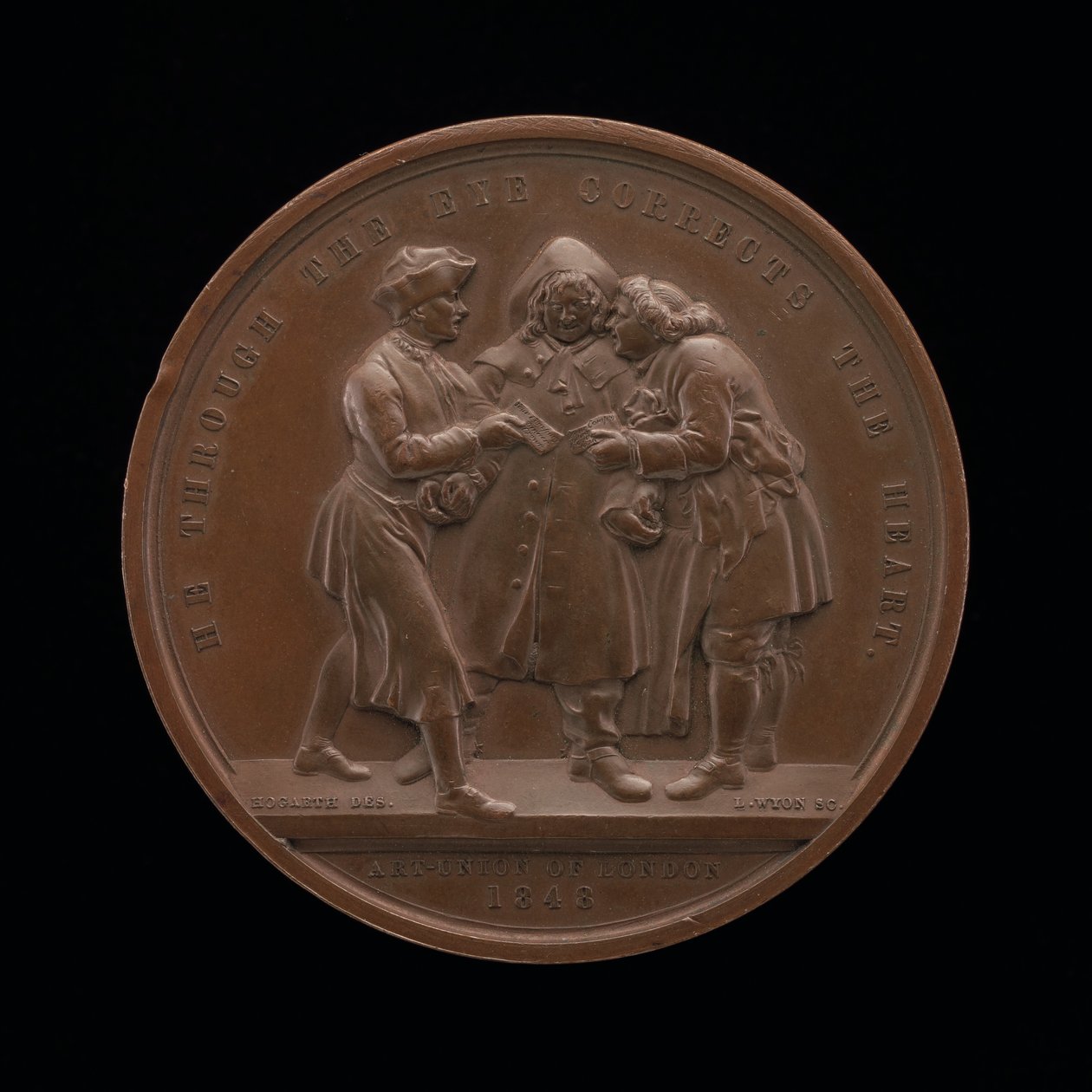 جمع الأصوات ، مشهد مركزي من لوحة رسمها ويليام هوغارث [عكس] ، 1848. بواسطة ليونارد تشارلز ويون