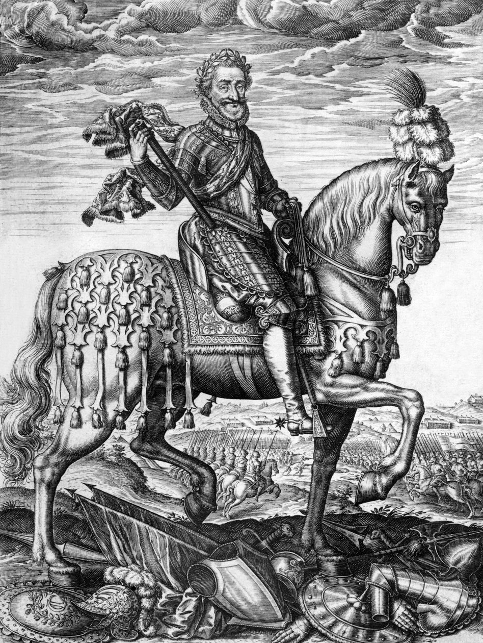 هنري الرابع (1553-1610) ملك فرنسي في 1589-1610 ، نقش بواسطة ليونارد غوتييه بواسطة ليونارد جوتييه