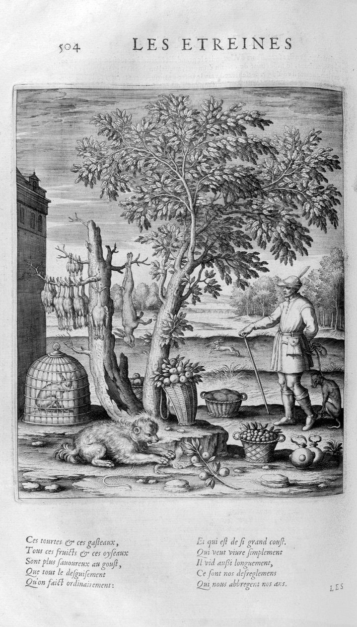 Les Etreines ، هدية ، 1615 بواسطة ليونارد جوتييه