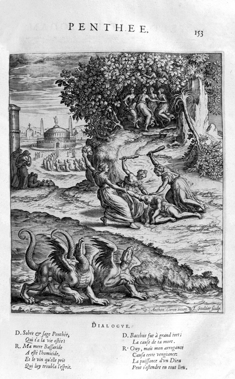 Pentheus ، 1615 بواسطة ليونارد جوتييه