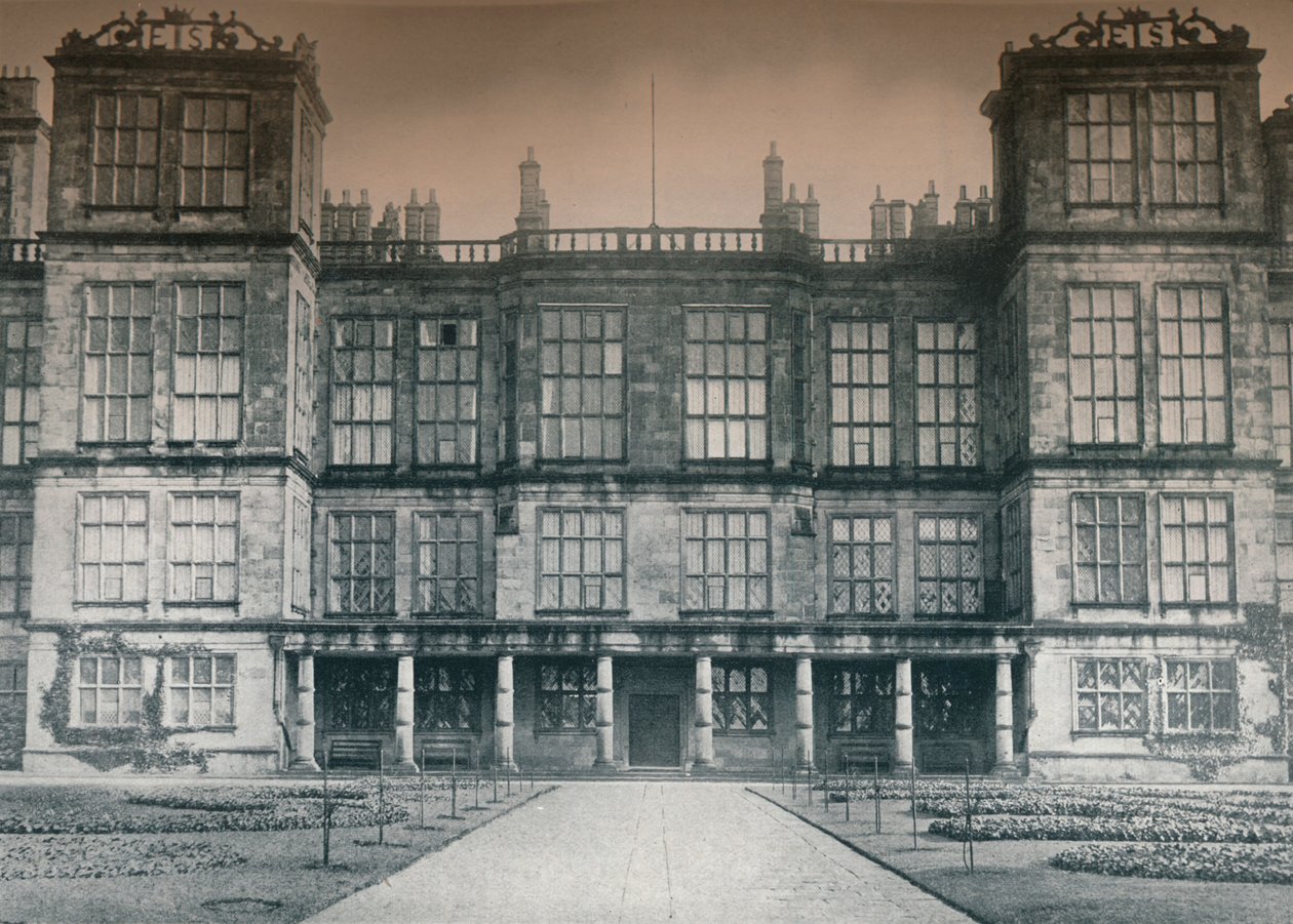 قاعة Hardwick ، مقعد نعمه دوق ديفونشاير ، c1907 بواسطة ليونارد ويلوبي