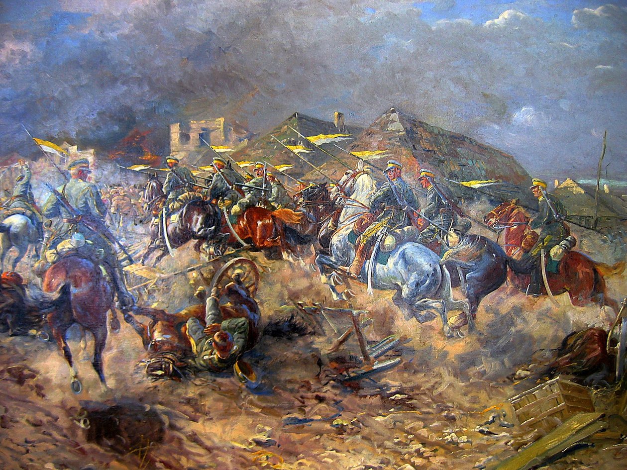 هجوم أولان البولندي على البلاشفة بالقرب من سلوتسك 1919 ، 1920 بواسطة ليونارد وينتروفسكي