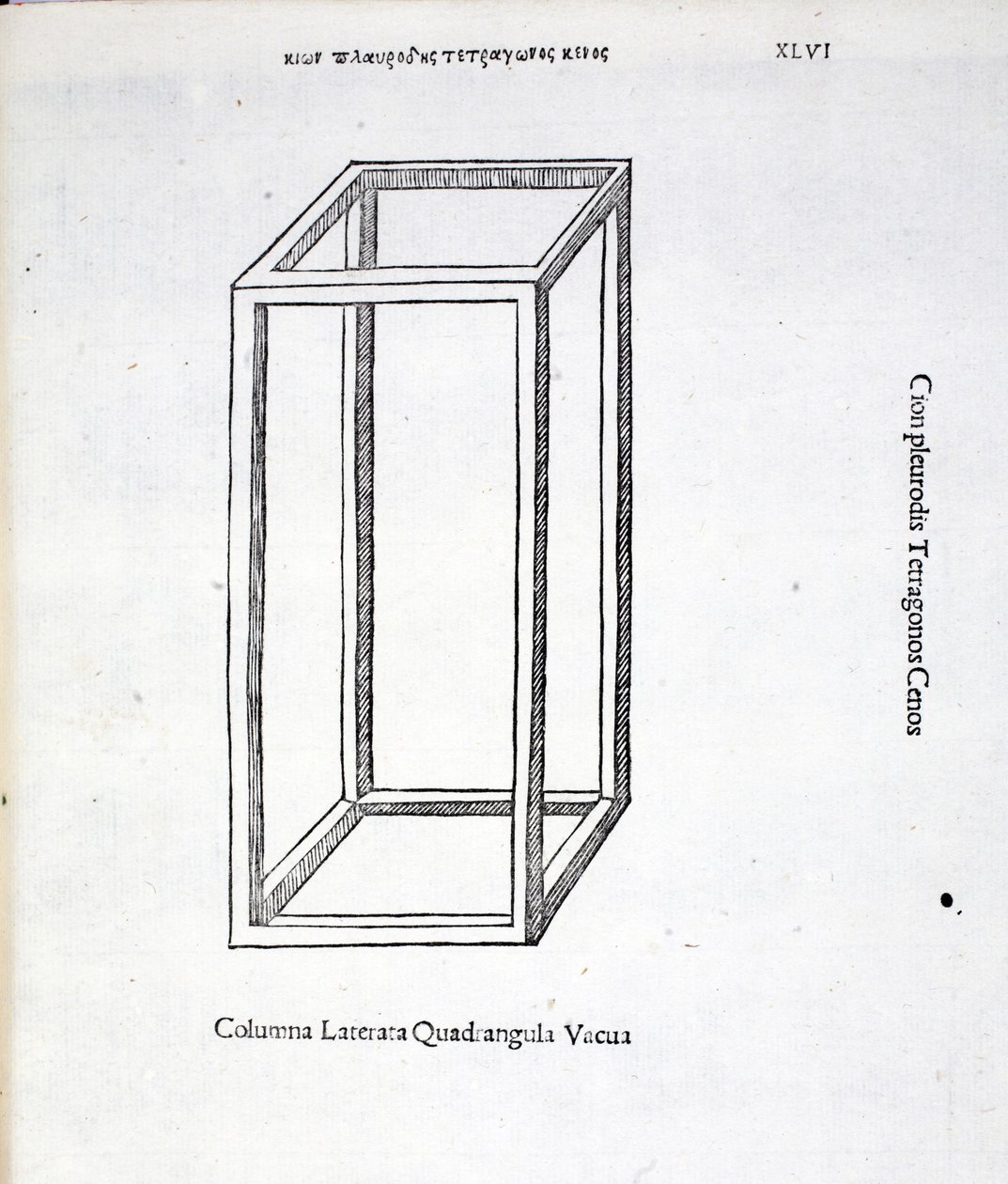 الأعمدة الفارغة الزوايا ذات الأعمدة الفارغة ، من "نسبة إلهية" بقلم لوكا باسيولي (c.1445-1517) ، في الأصل حانة. البندقية ، 1509 بواسطة ليوناردو دا فينشي
