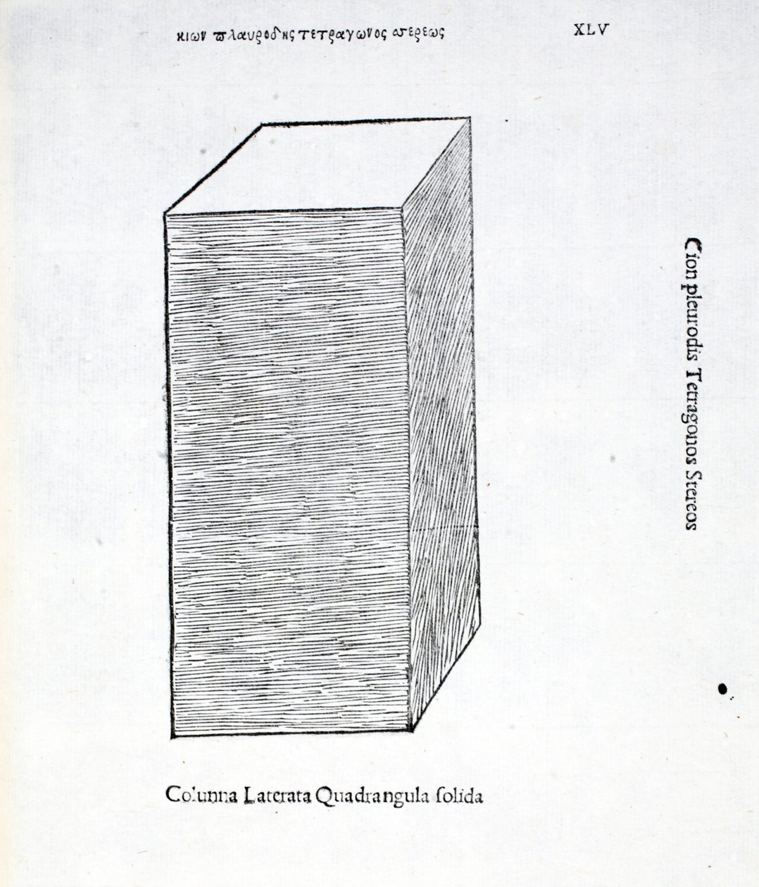 المواد الصلبة في الأعمدة المربعة من Laterata من "نسبة إلهية" من تأليف Luca Pacioli (c.1445-1517) ، في الأصل حانة. البندقية ، 1509 بواسطة ليوناردو دا فينشي