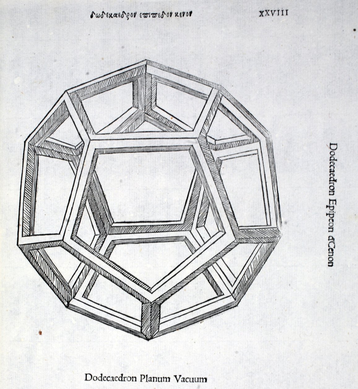 نفايات Dodecaedron مستوى ، من "نسبة إلهية" بواسطة Luca Pacioli (c.1445-1517) ، في الأصل حانة. البندقية ، 1509 بواسطة ليوناردو دا فينشي