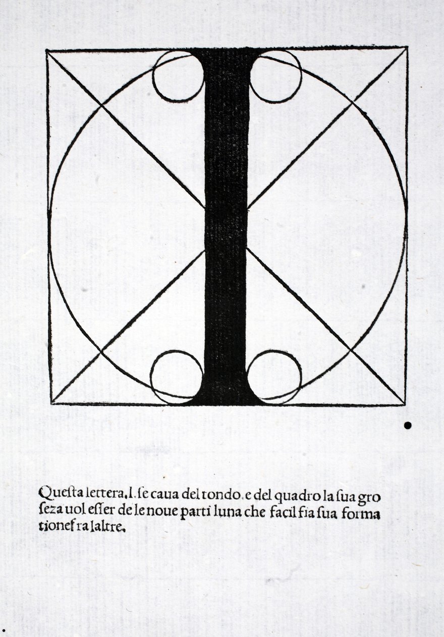 أنا ، رسم توضيحي من "Divina Proportione" بقلم لوكا باسيولي (c.1445-1517) ، حانة في الأصل. البندقية ، 1509 بواسطة ليوناردو دا فينشي