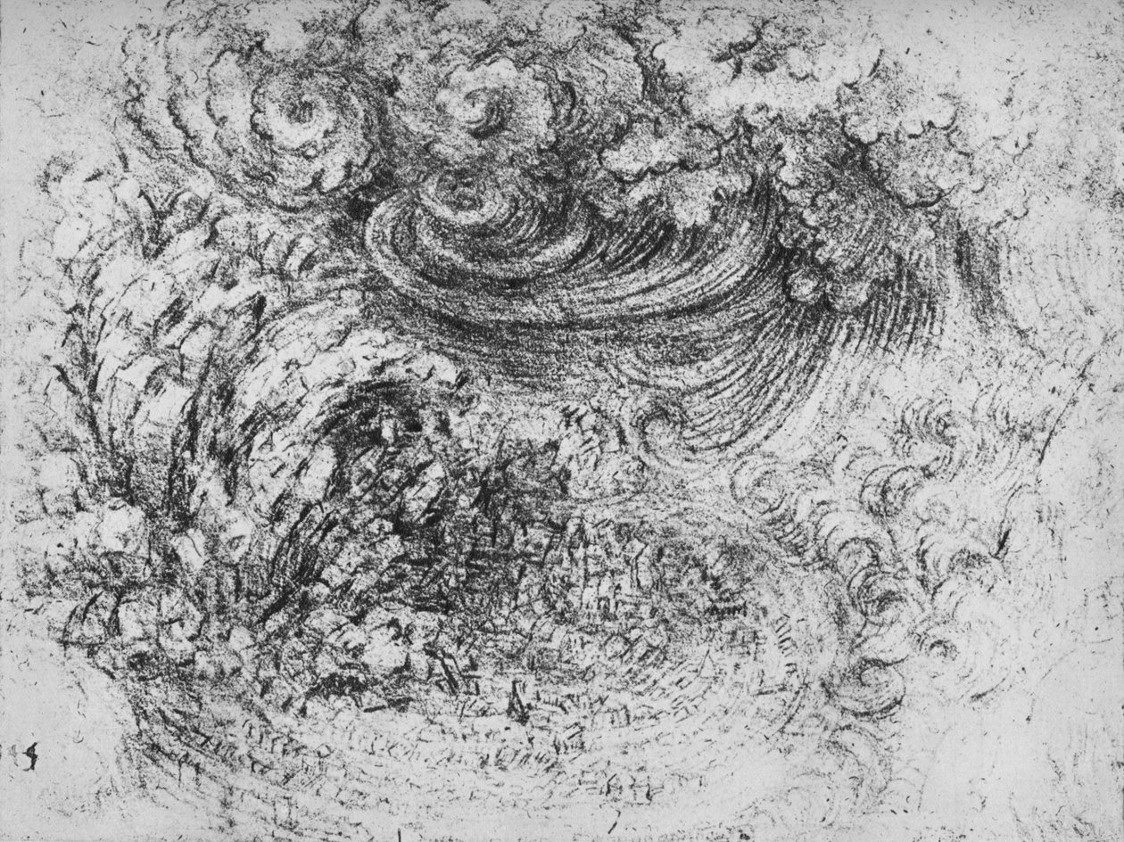 A Cloudburst ، c1480 1945 بواسطة ليوناردو دا فينشي