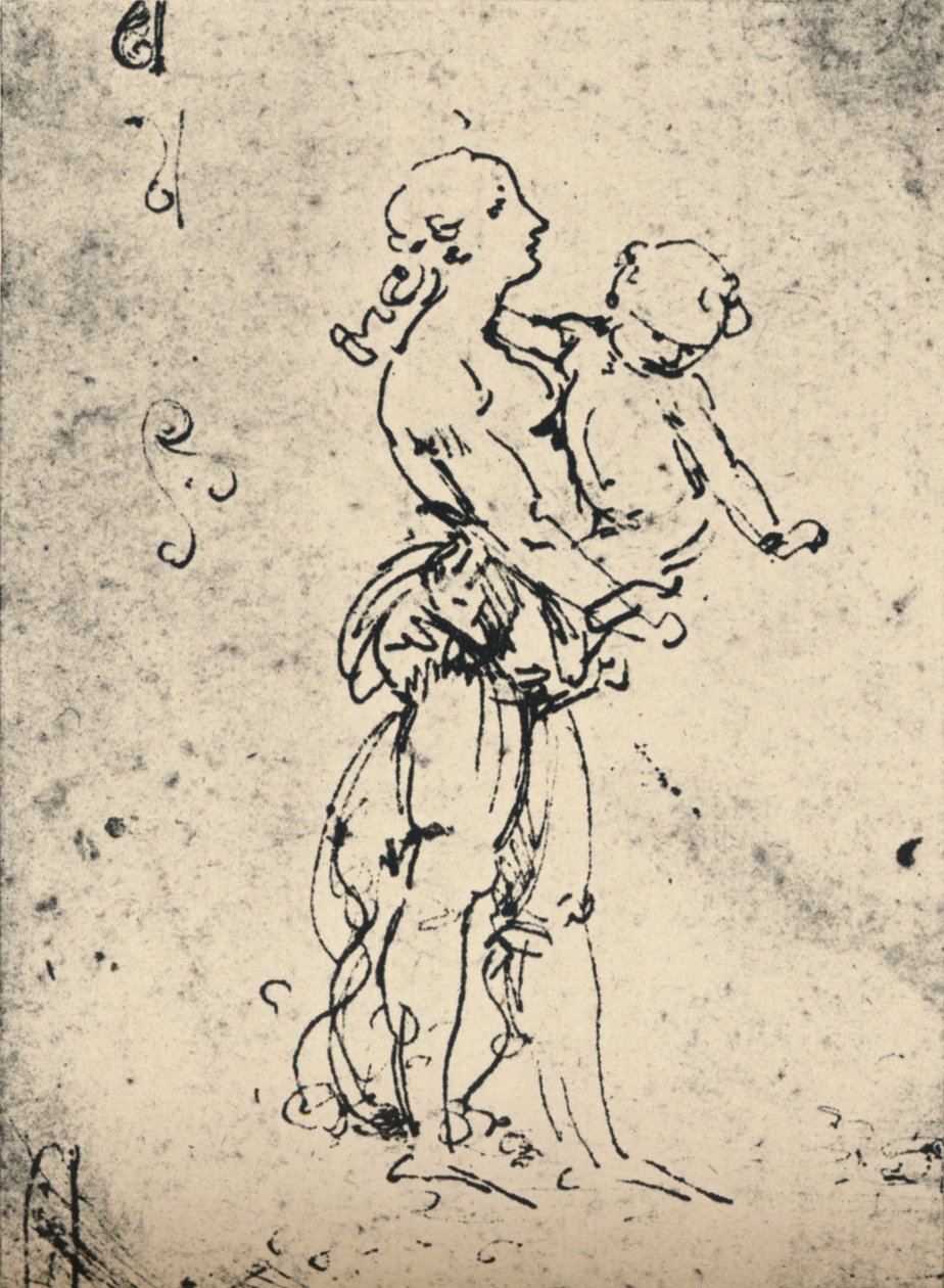امرأة تحمل طفلًا ، c1481 1945 بواسطة ليوناردو دا فينشي
