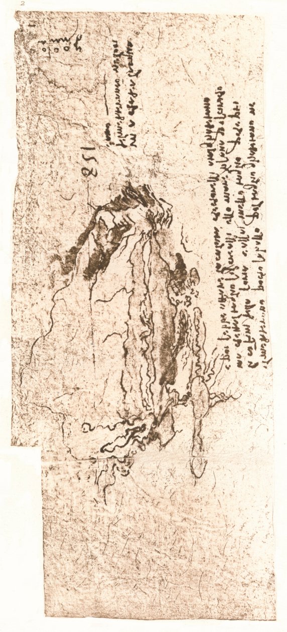 خريطة تمثل البحر الأبيض المتوسط ، c1472-c1519 1883 بواسطة ليوناردو دا فينشي