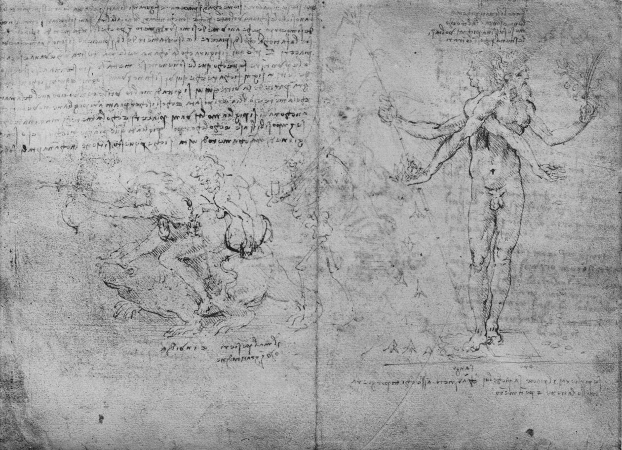 قصص رمزية عن السعادة والألم والحسد ، c1480 1945 بواسطة ليوناردو دا فينشي