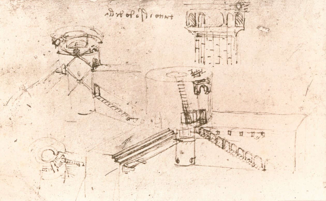العمارة للقلاع ، c1472-c1519 1883 بواسطة ليوناردو دا فينشي