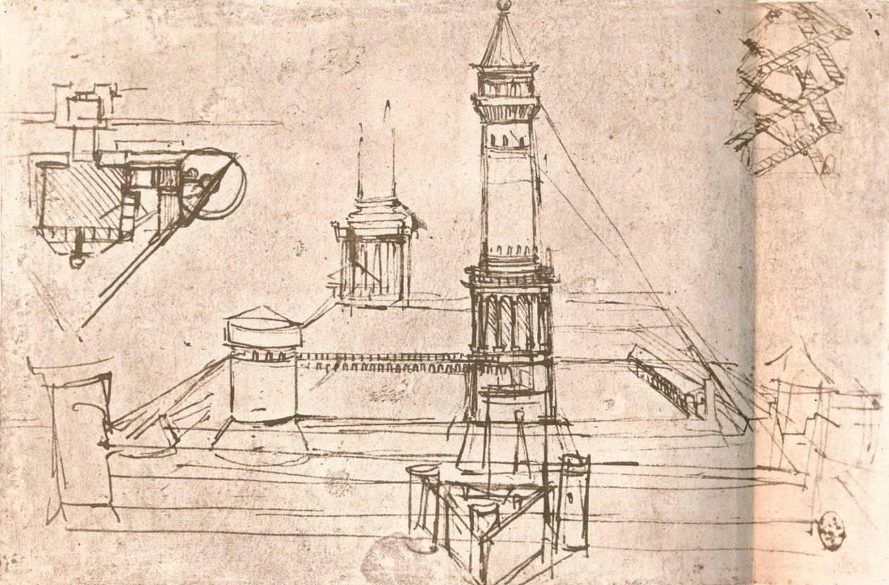 العمارة للقلاع ، c1472-c1519 1883 بواسطة ليوناردو دا فينشي