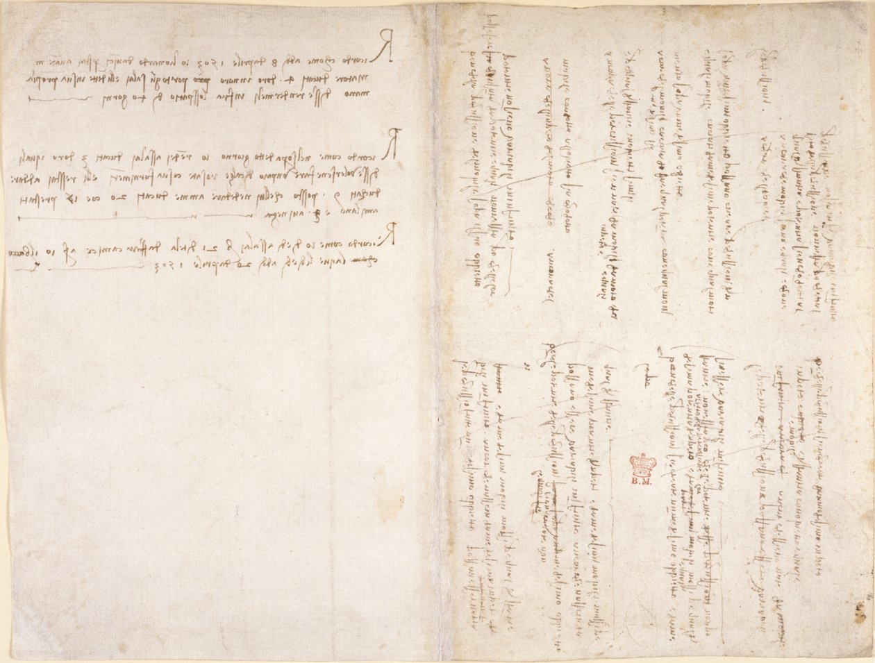 Arundel 263، ff.229v، f.226 ملاحظات ليوناردو دافنشي من "Codex Arundel" (قلم وحبر على ورق) بواسطة ليوناردو دا فينشي