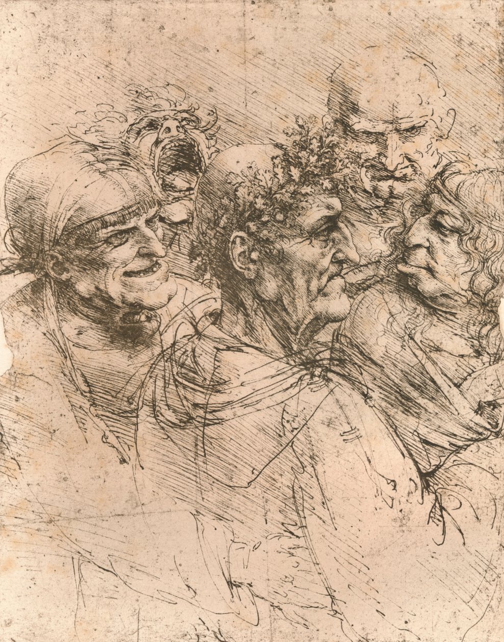 رسم كاريكاتوري ، c1472-c1519 1883 بواسطة ليوناردو دا فينشي