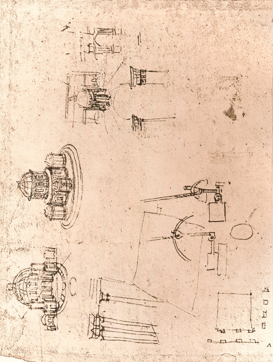 رسم العمارة الكنسية ، c1472-c1519 1883 بواسطة ليوناردو دا فينشي