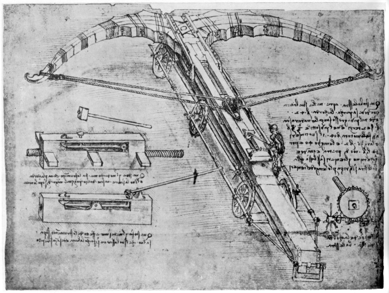 قوس ونشاب عملاق ، 1480-1485 1954 بواسطة ليوناردو دا فينشي