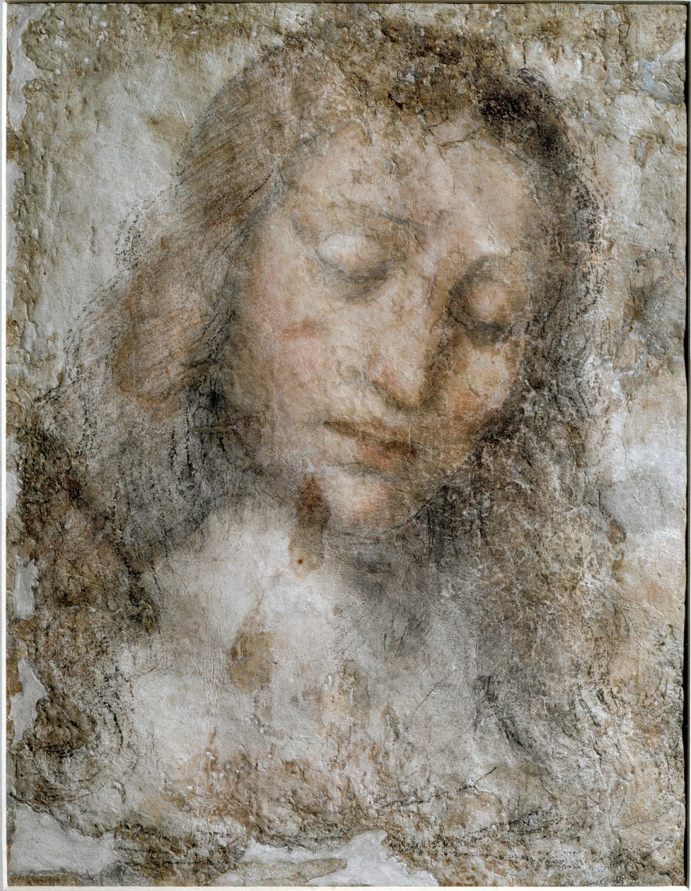 Head of Christ the Redeemer - Drawing بواسطة ليوناردو دا فينشي