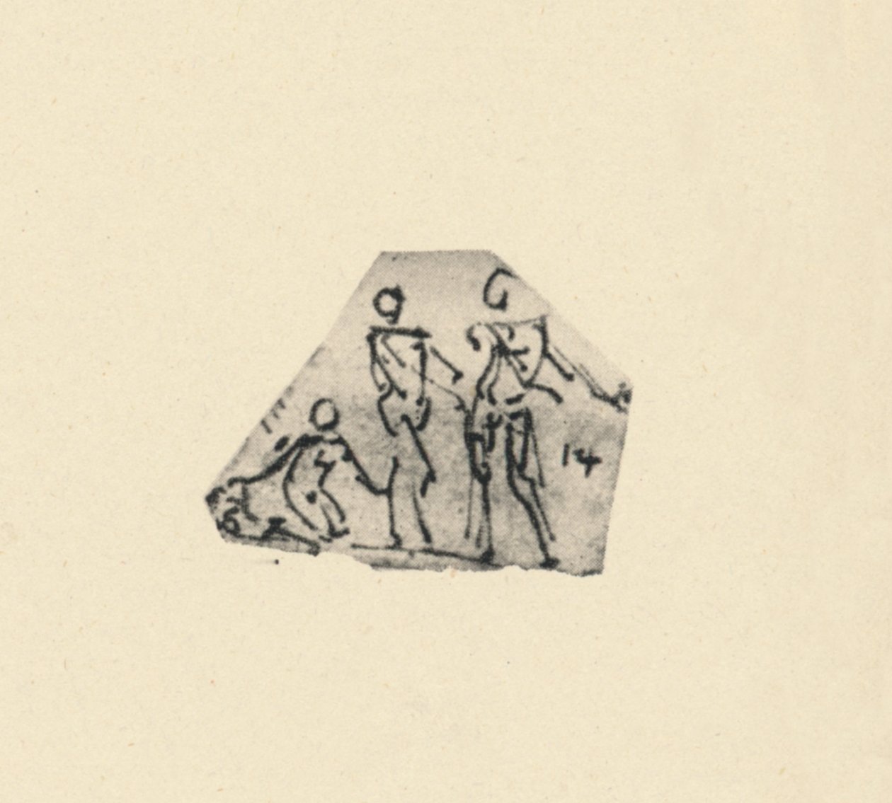 رسم تخطيطي لثلاثة أشكال ، c1480 1945 بواسطة ليوناردو دا فينشي
