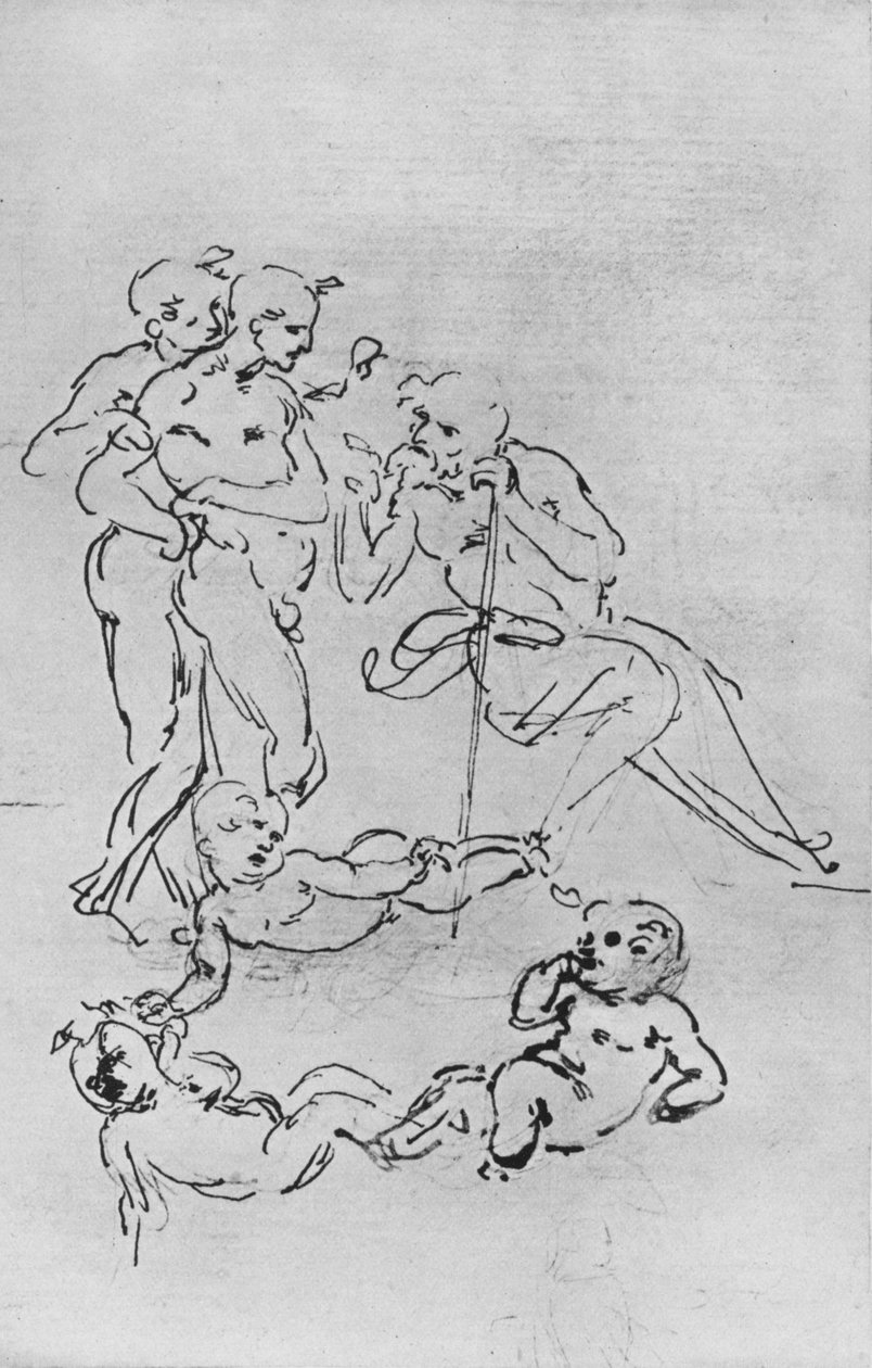 دراسات الأشكال وبوتي للعشق ، c1481 1945 بواسطة ليوناردو دا فينشي