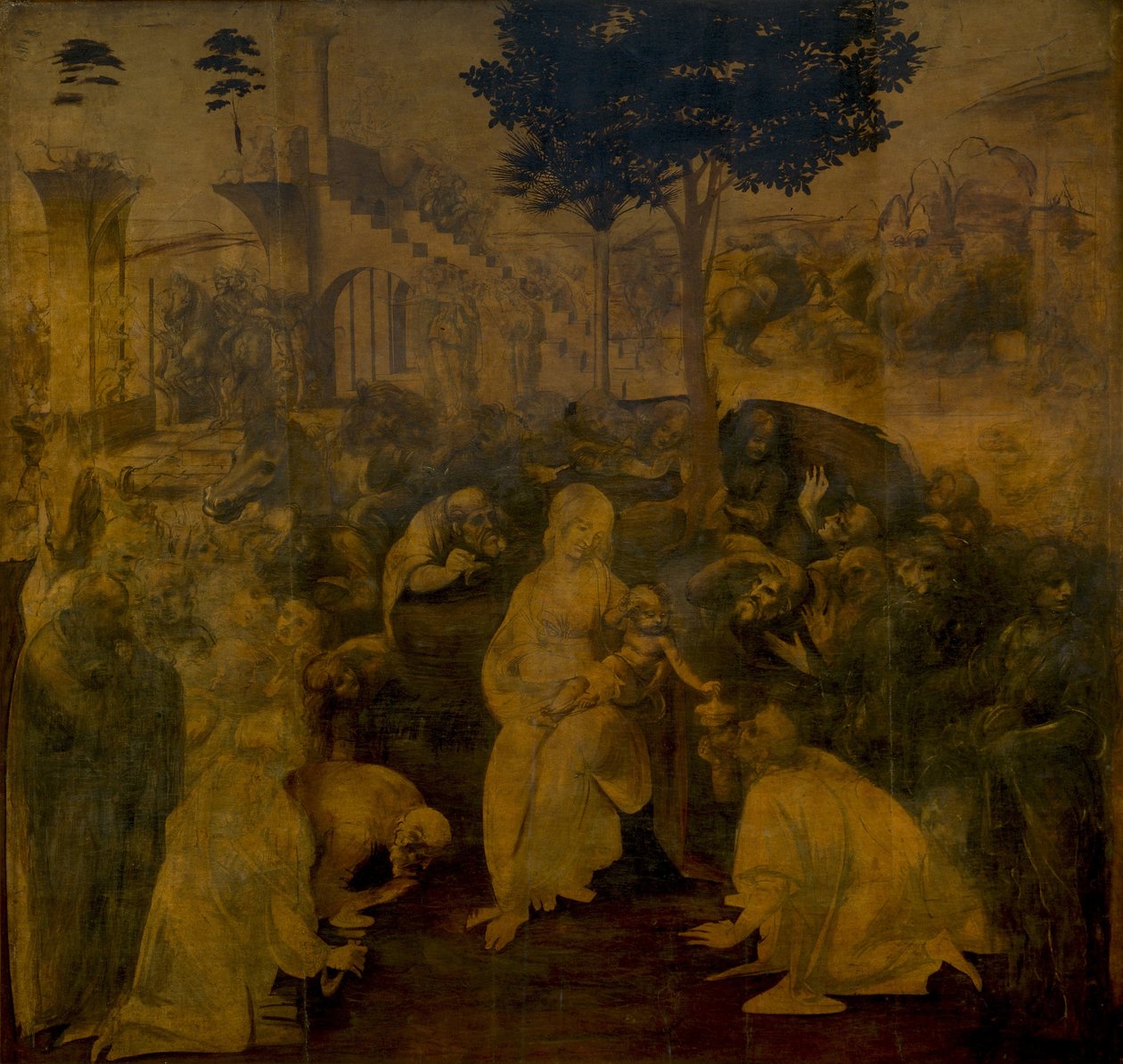 عشق المجوس ، ج. 1480 بواسطة ليوناردو دا فينشي