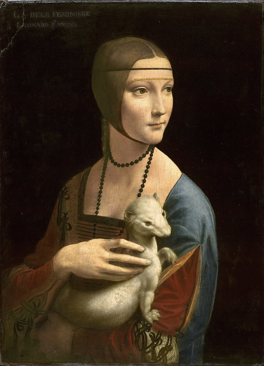 السيدة مع Ermine (سيسيليا جاليراني) بواسطة ليوناردو دا فينشي
