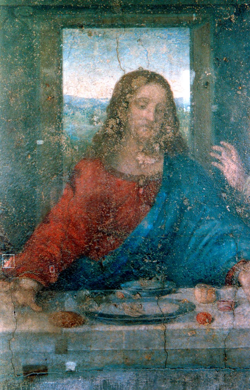 العشاء الأخير ، التفاصيل ، 1495-1498 بواسطة ليوناردو دا فينشي