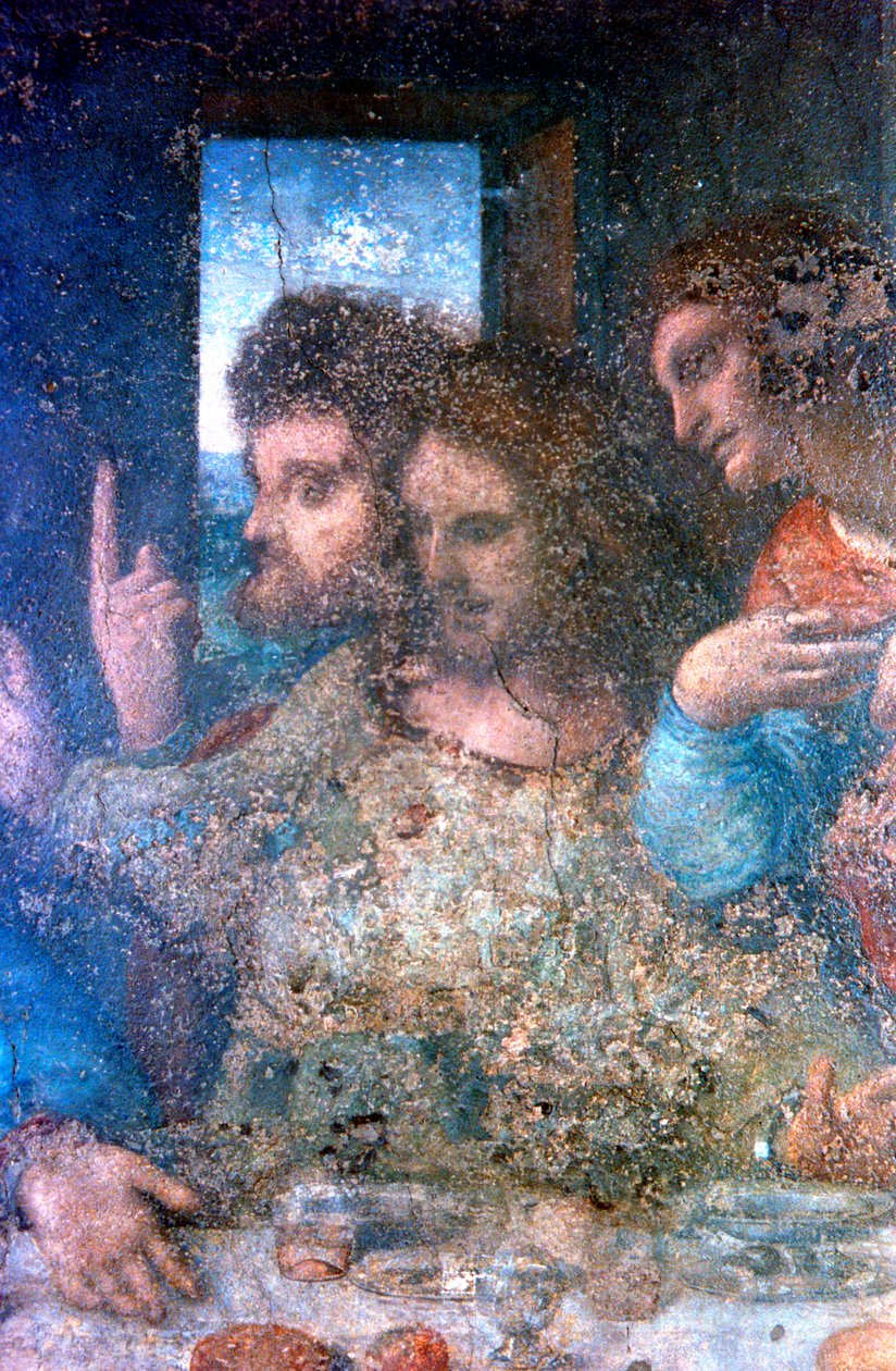 تفاصيل العشاء الأخير ، 1495-1498 بواسطة ليوناردو دا فينشي