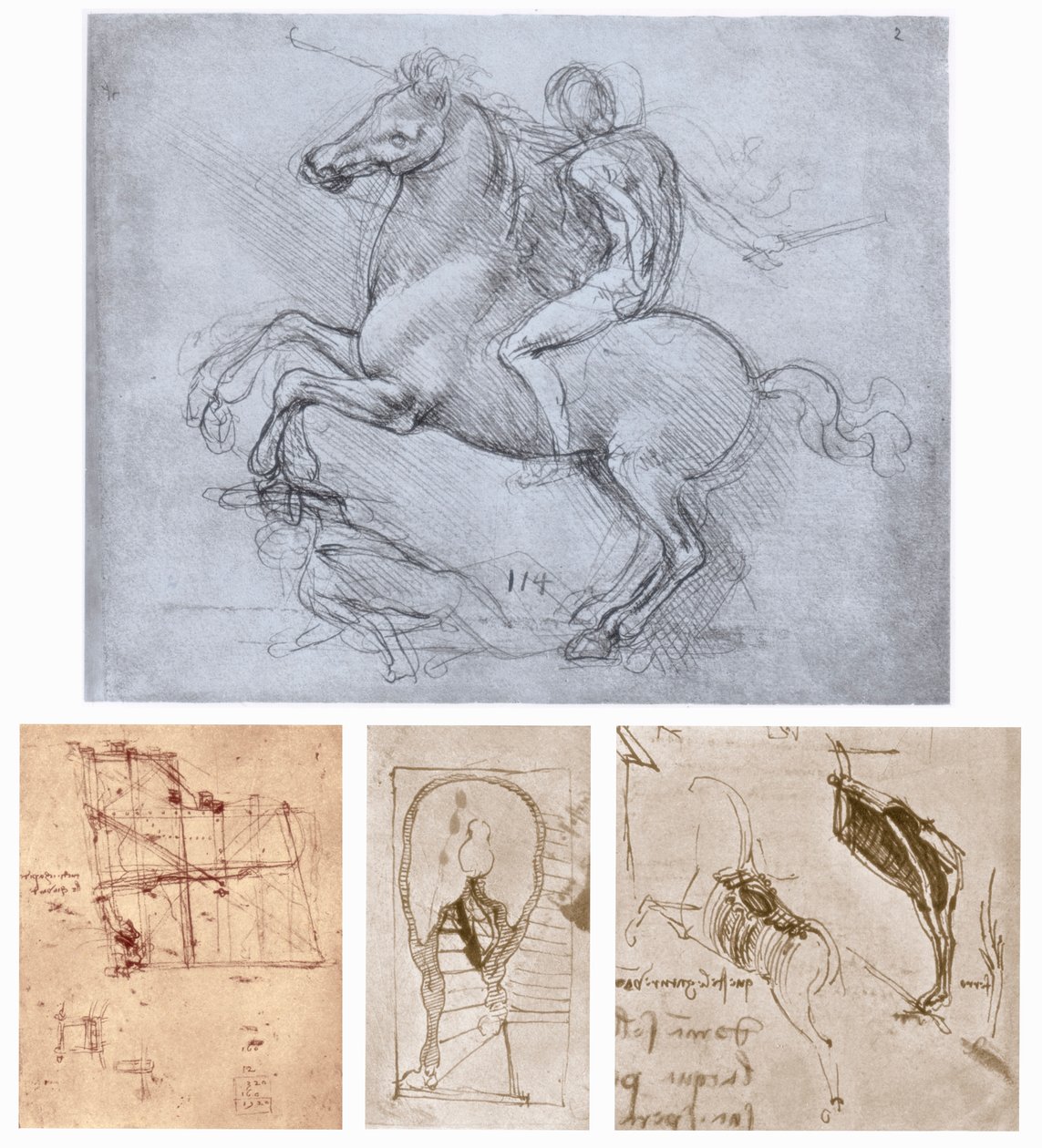نصب سفورزا ، c1488-1493 بواسطة ليوناردو دا فينشي