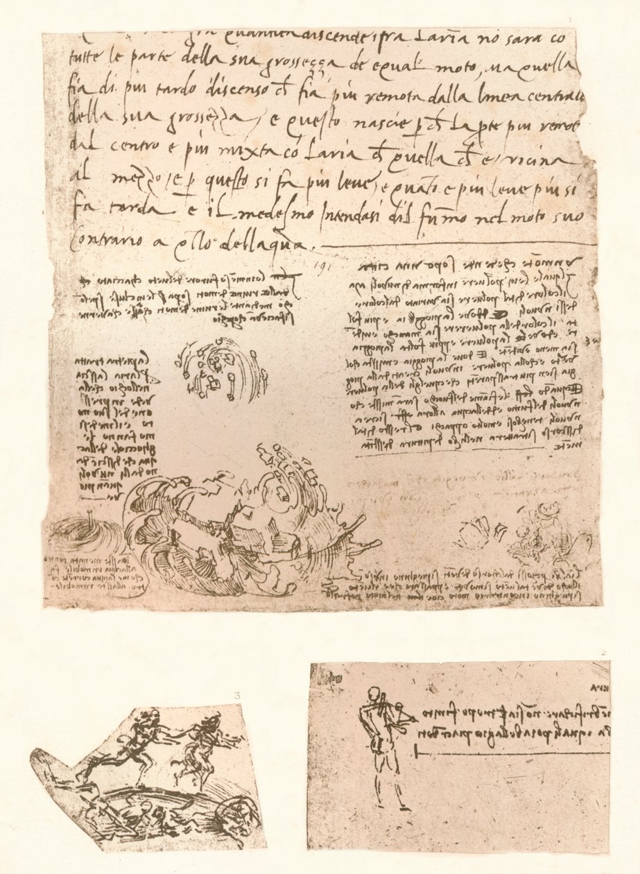 ثلاثة رسومات ، c1472-c1519 1883 بواسطة ليوناردو دا فينشي