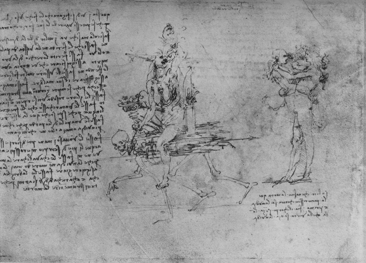 اثنان من رمزية الحسد ، c1480 1945 بواسطة ليوناردو دا فينشي