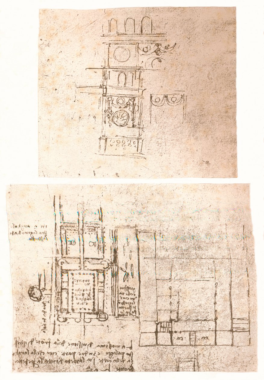 رسمان معماريان ، c1472-c1519 1883 بواسطة ليوناردو دا فينشي