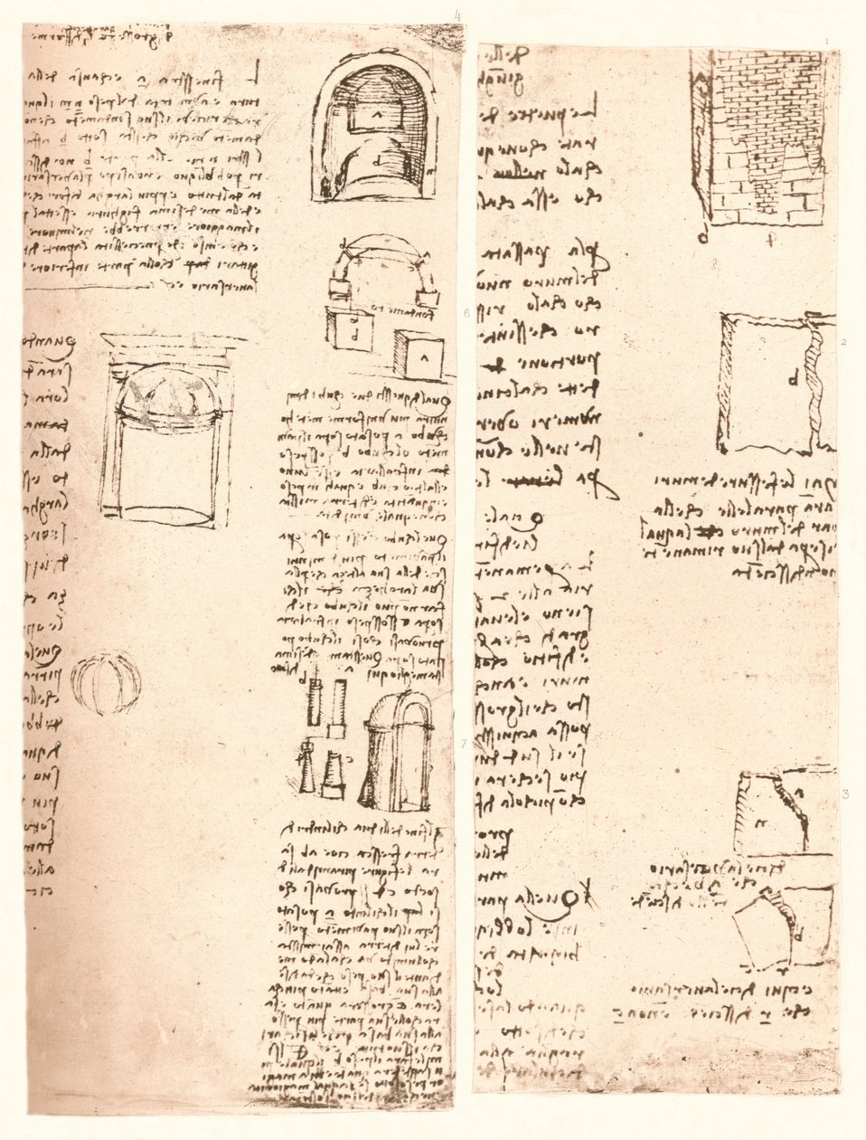رسمان معماريان ، c1472-c1519 1883 بواسطة ليوناردو دا فينشي