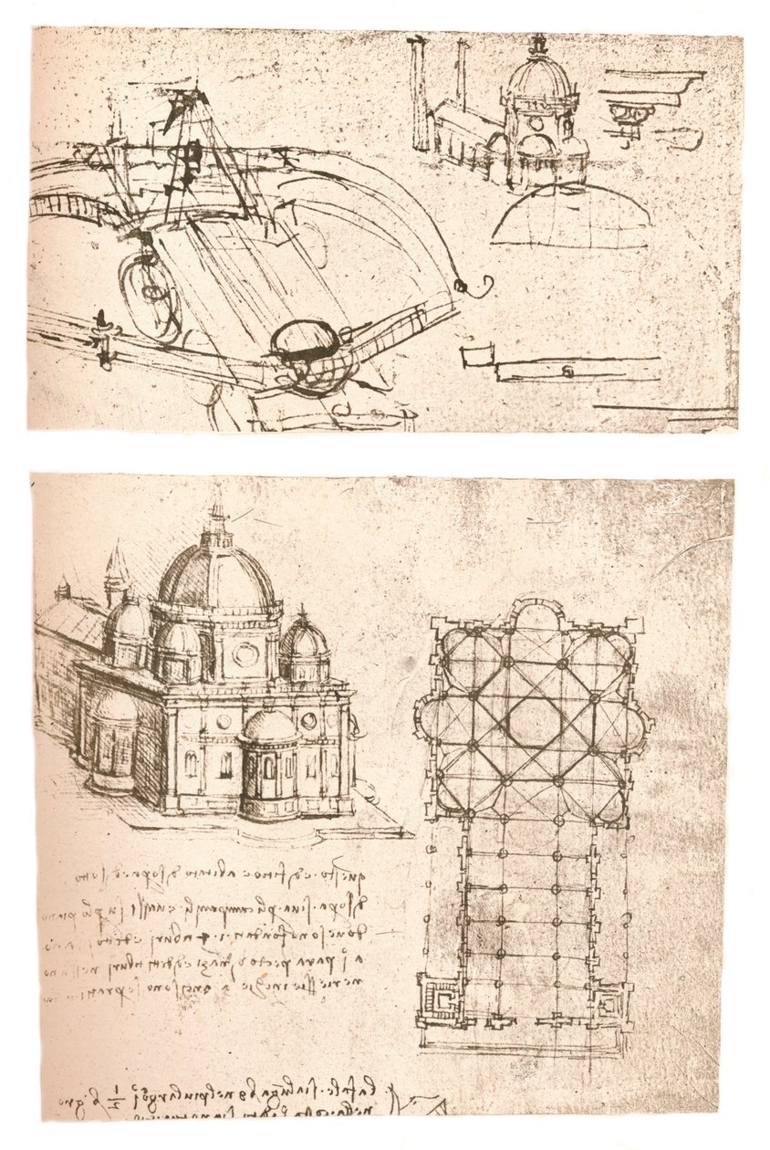 رسمان للكنائس ، c1472-c1519 1883 بواسطة ليوناردو دا فينشي