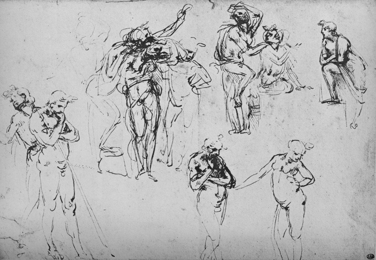 مجموعات مختلفة وشخصيات مفردة ، c1480 1945 بواسطة ليوناردو دا فينشي