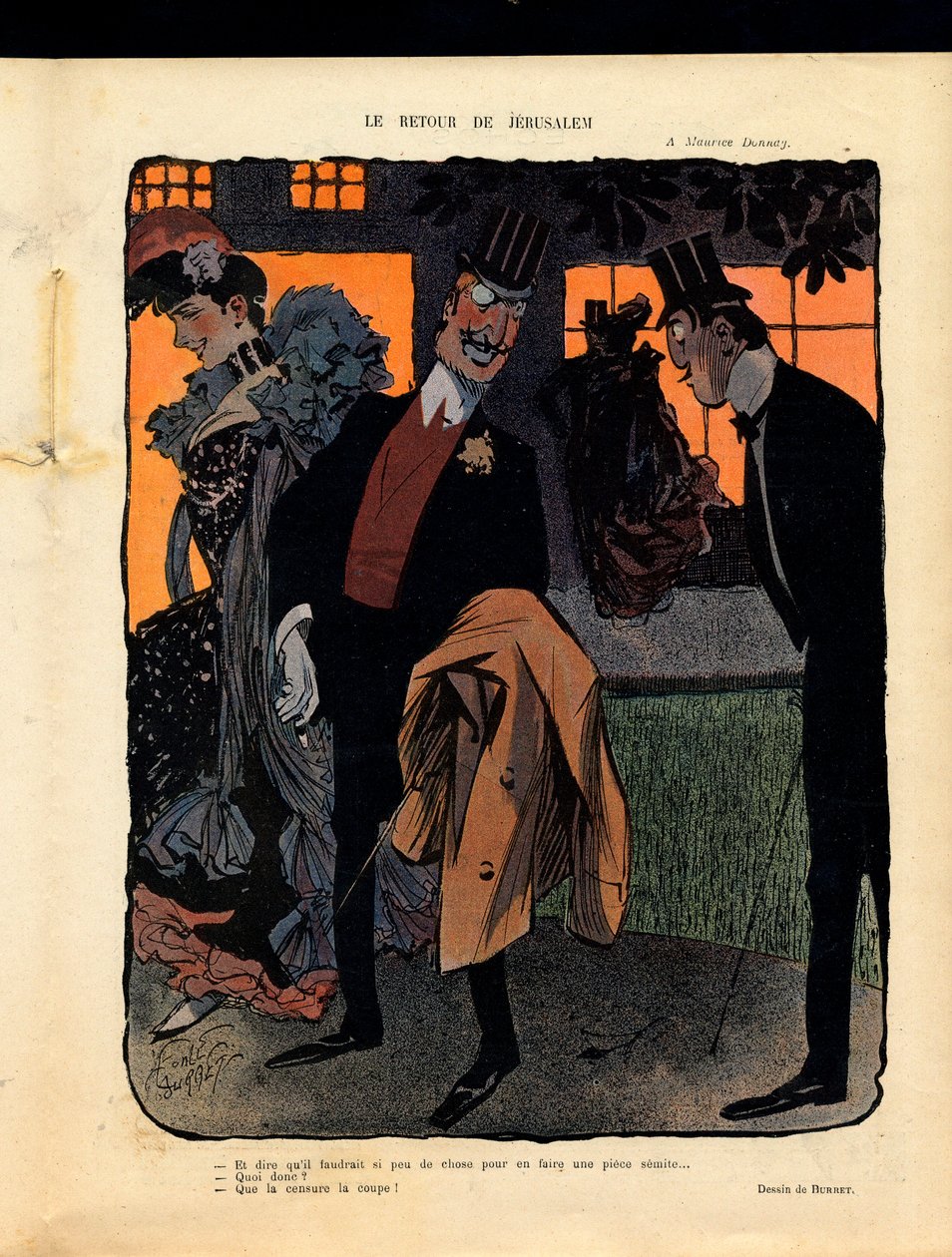 رسم توضيحي لمجلة "Le Rire" بواسطة ليونسي بوريت