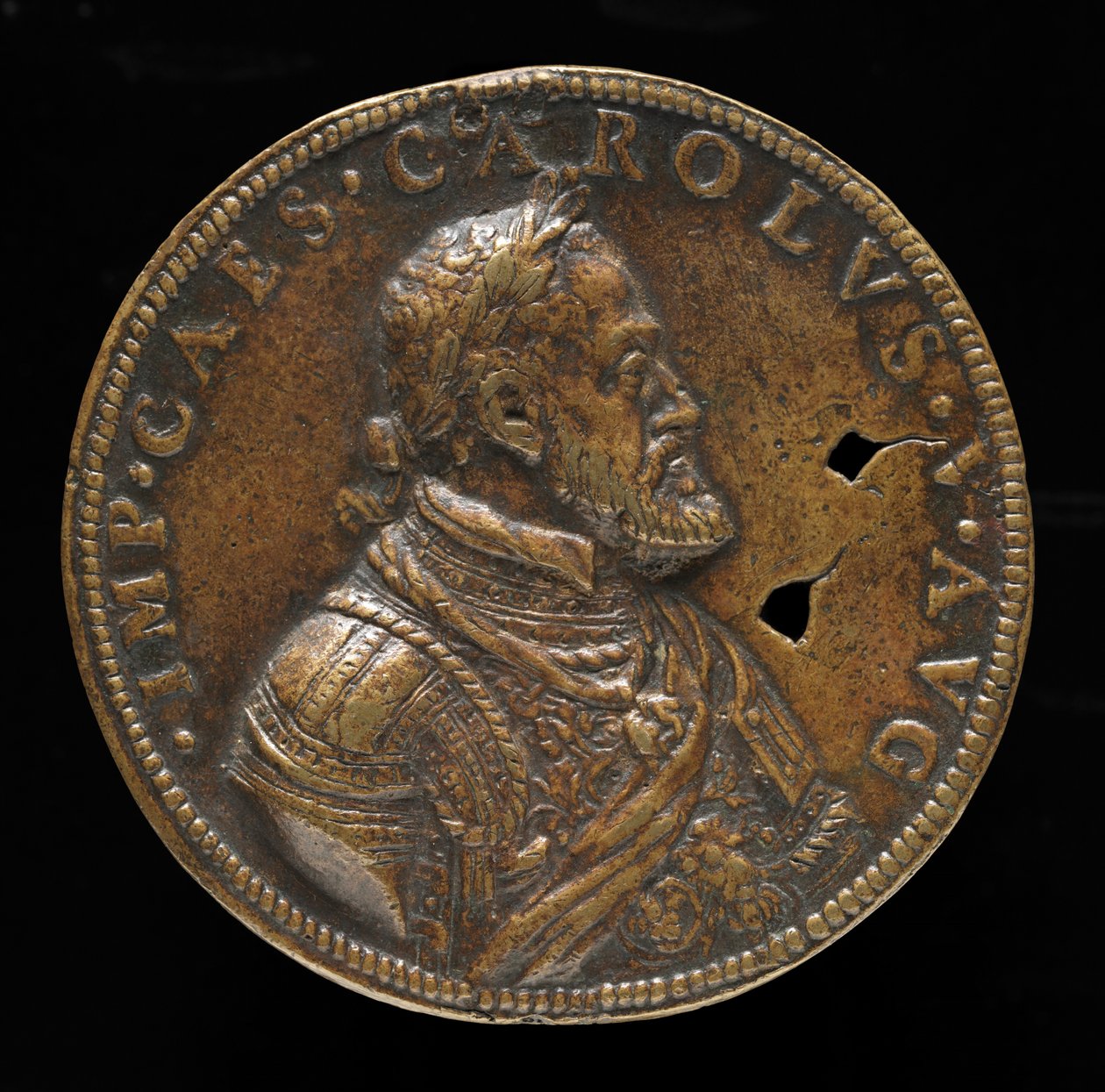 شارل الخامس ، 1500-1558 ، ملك إسبانيا 1516-1556 ، الإمبراطور الروماني المقدس 1519 [الوجه] ، 1547 أو بعده. بواسطة ليون ليوني