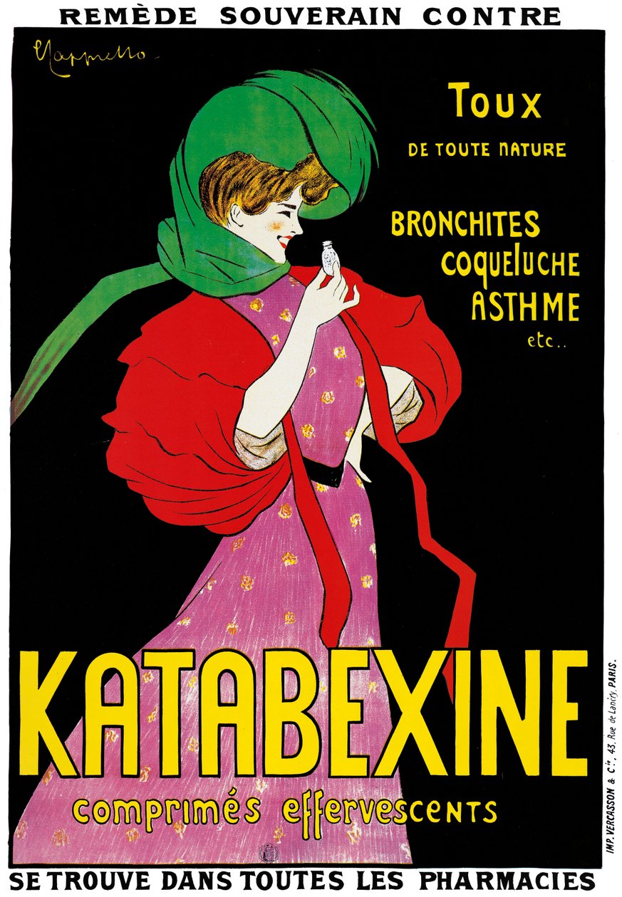 إعلان ملصق أدوية "Katabexine" ، 1898 بواسطة ليونيتو كابيلو
