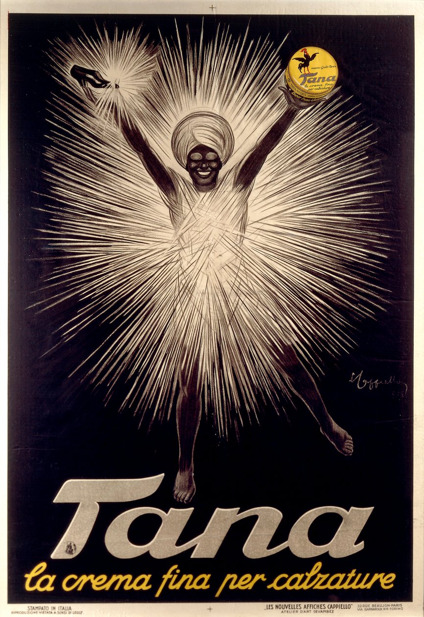 Advertisement for Tana shoe polish by Leonetto Cappiello , poster بواسطة ليونيتو كابيلو