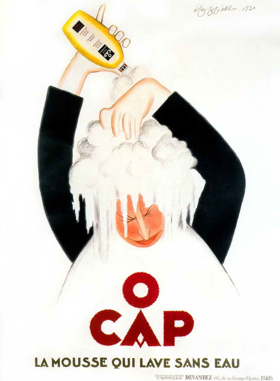 إعلان ليونيتو كابيلو عن شامبو O'Cap 1930 بواسطة ليونيتو كابيلو
