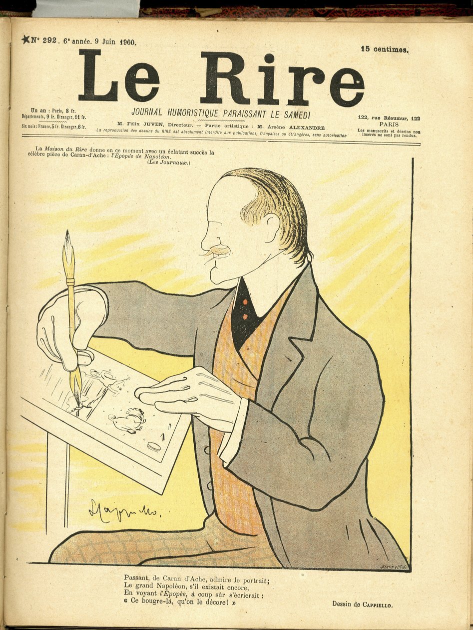 رسم توضيحي لـ Leonetto Cappiello dit Cappiello (1875-1942) لغلاف Le Rire بواسطة ليونيتو كابيلو